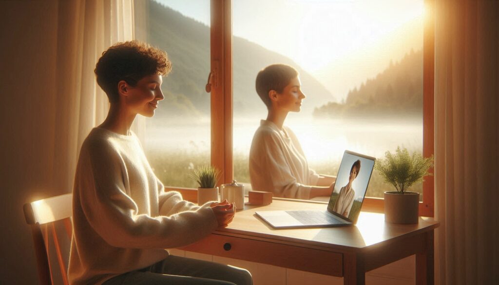 Paix intérieure accompagnement sophrologie visio